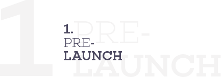 1. Pre-Launch
