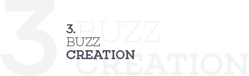 3. BUZZ CREATION