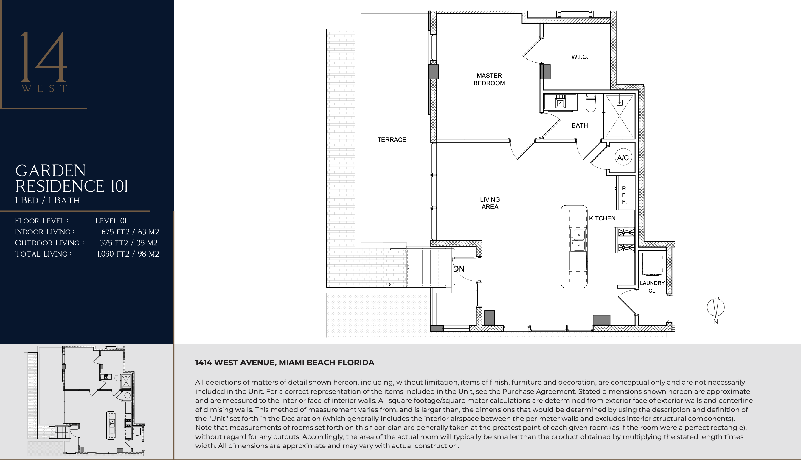 1414 West Ave Miami Beach Floor Plans