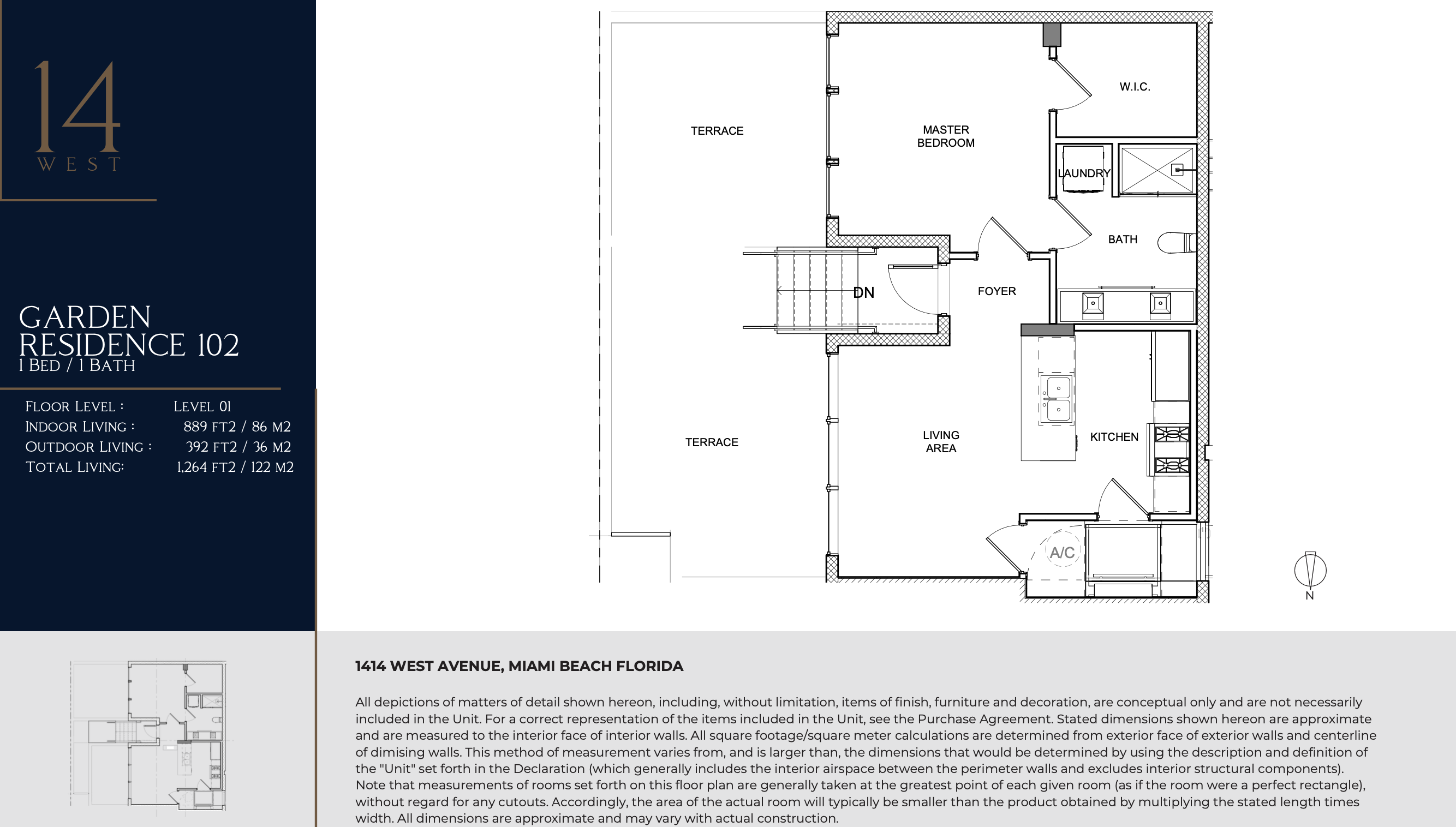 1414 West Ave Miami Beach Floor Plans