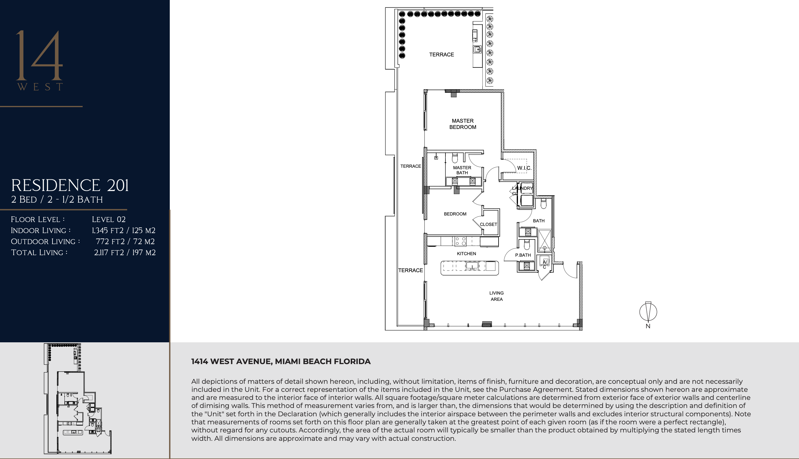 1414 West Ave Miami Beach Floor Plans