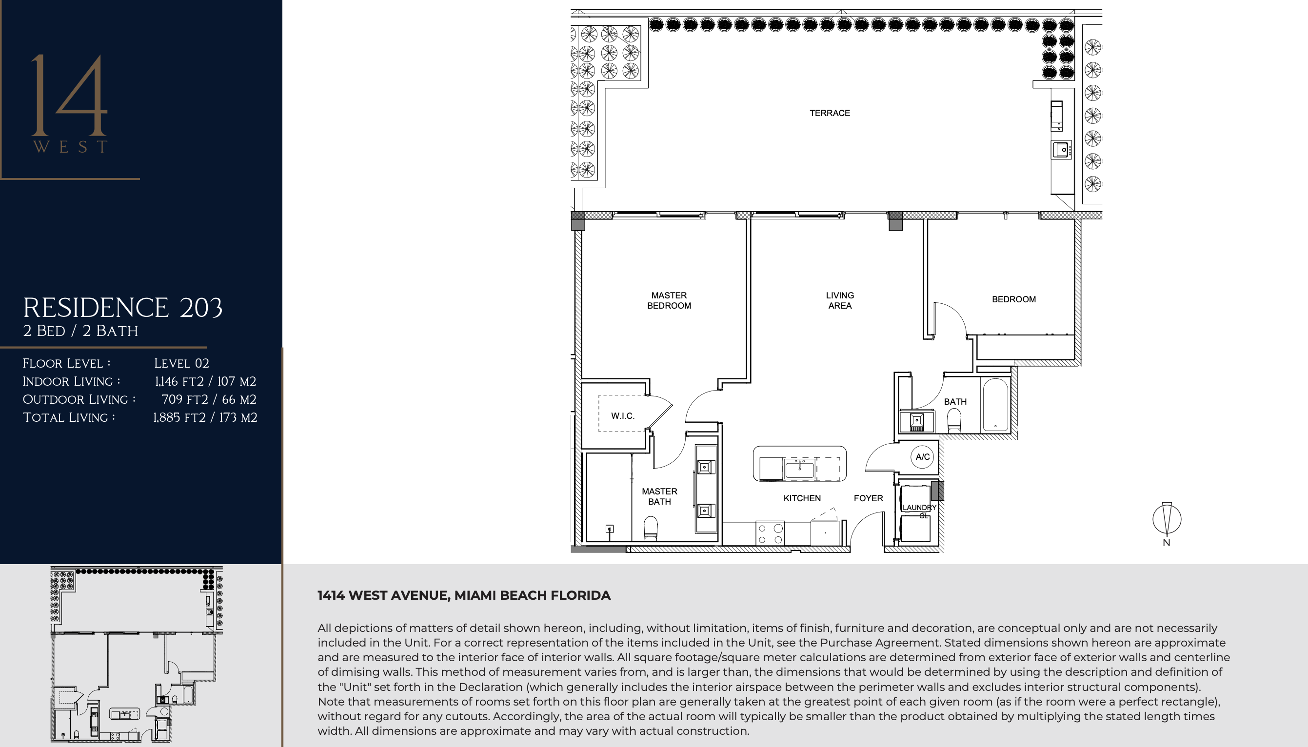 1414 West Ave Miami Beach Floor Plans