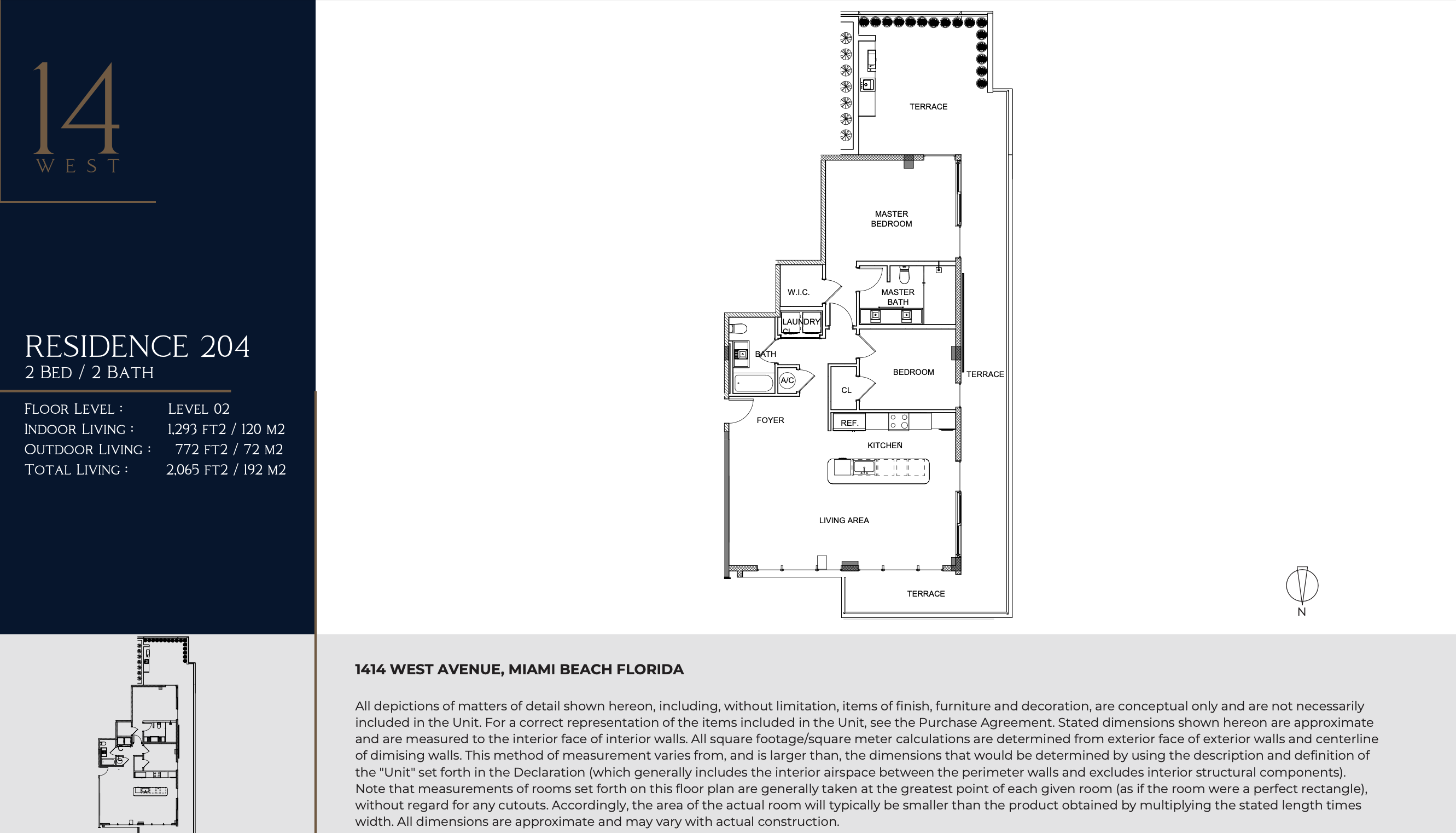 1414 West Ave Miami Beach Floor Plans