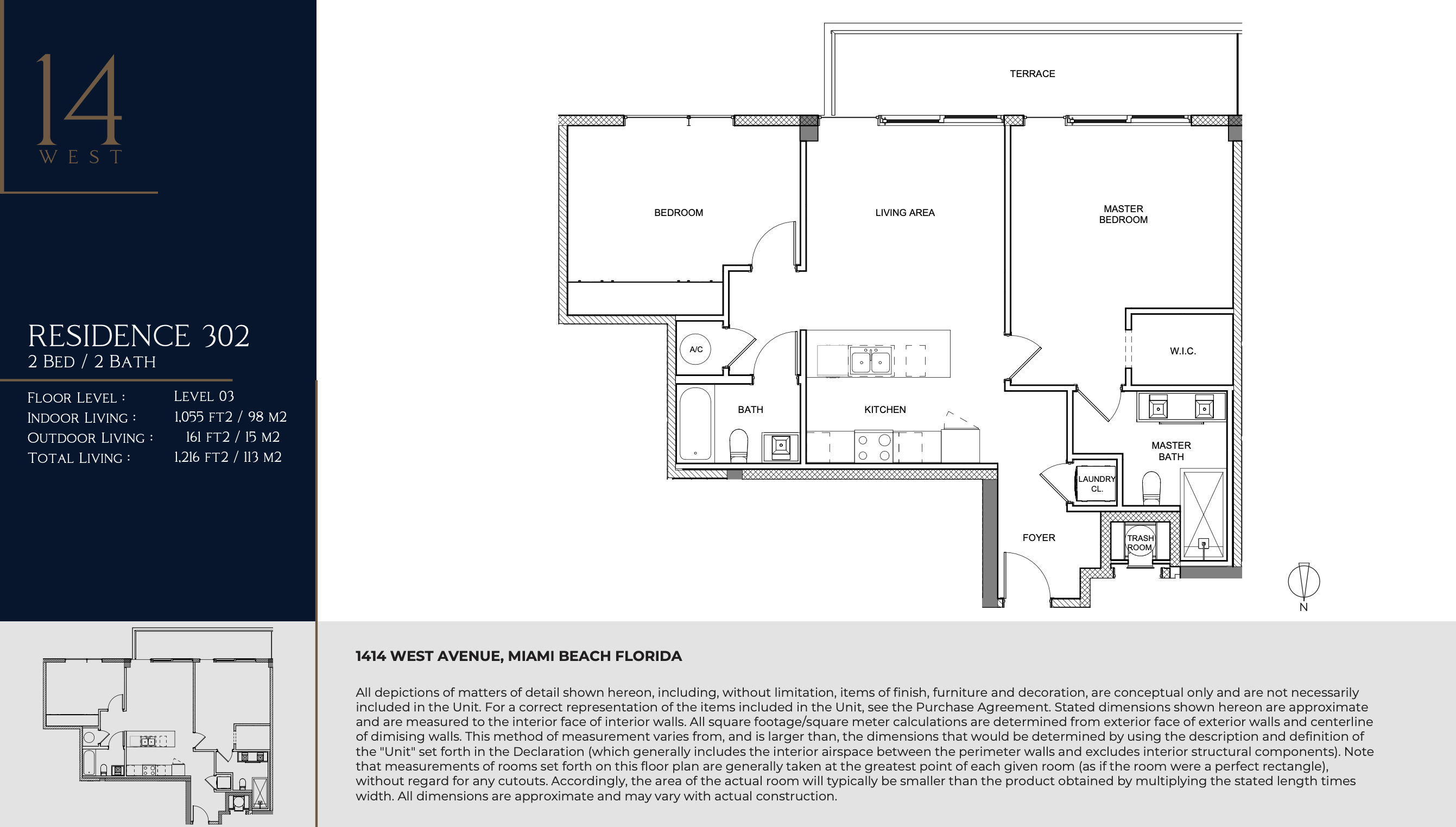 1414 West Ave Miami Beach Floor Plans