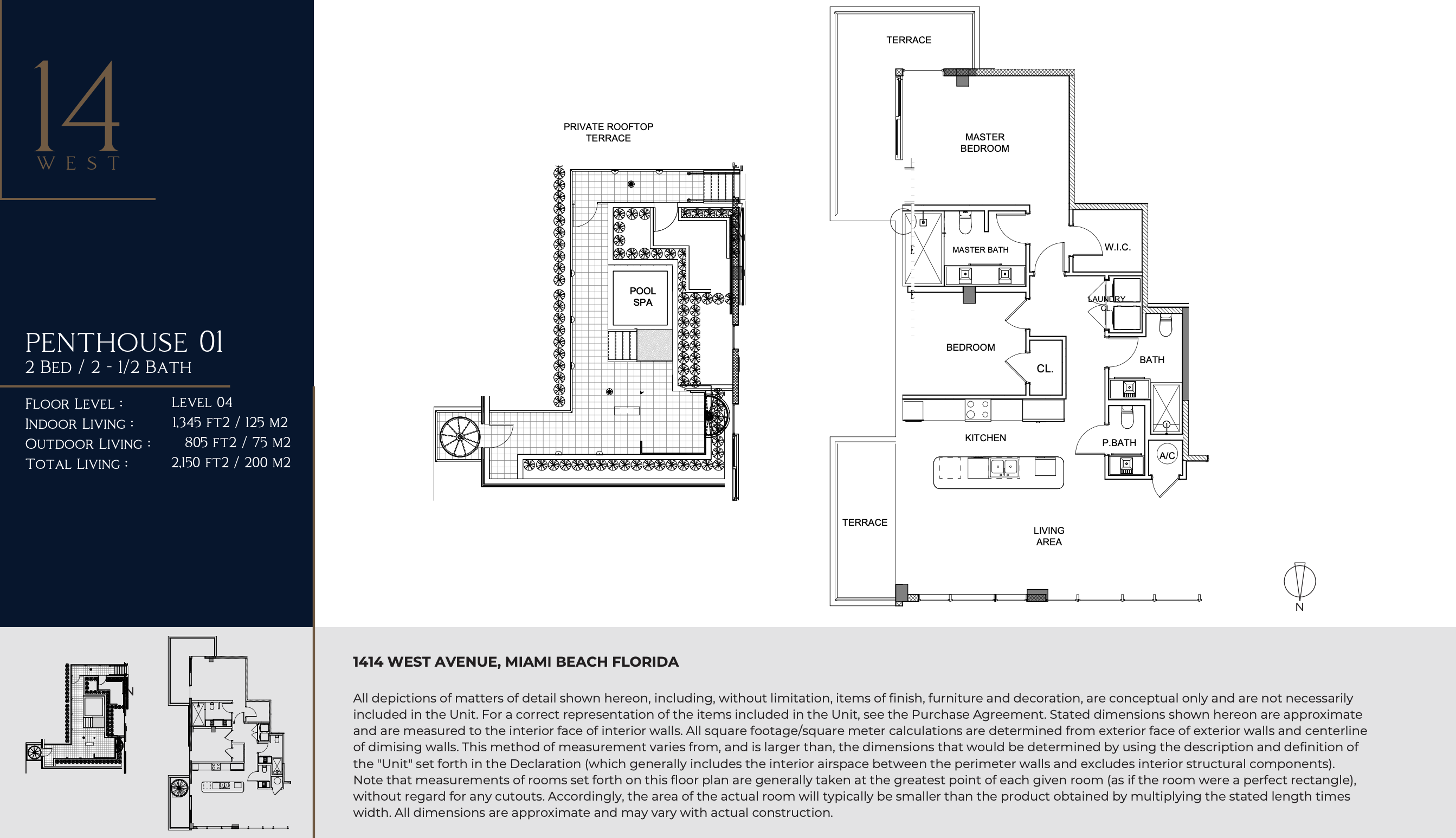 1414 West Ave Miami Beach Floor Plans