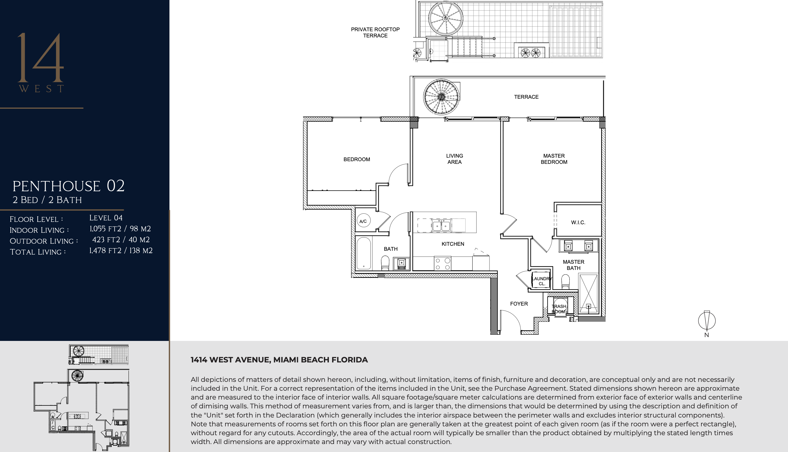 1414 West Ave Miami Beach Floor Plans