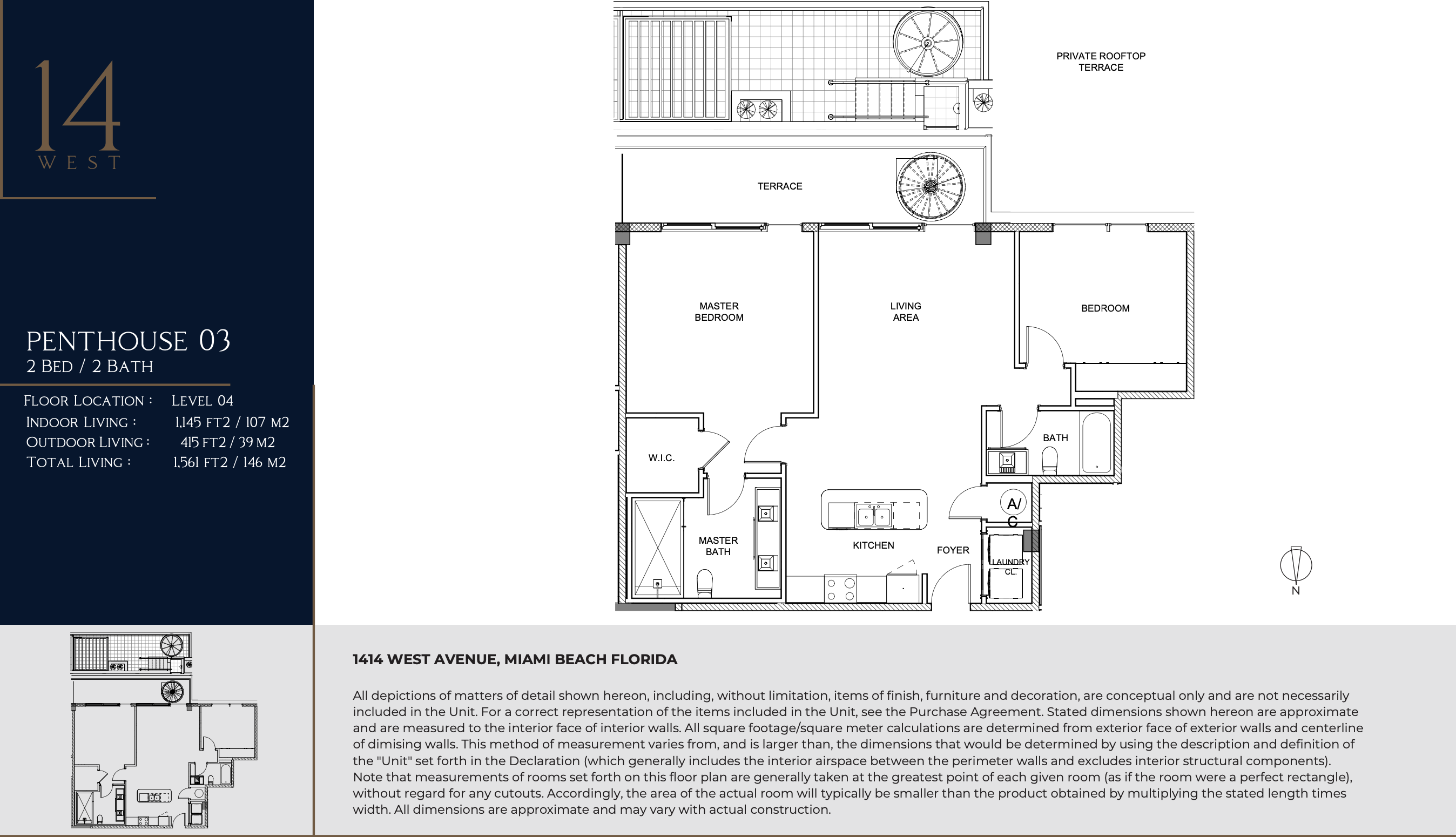 1414 West Ave Miami Beach Floor Plans