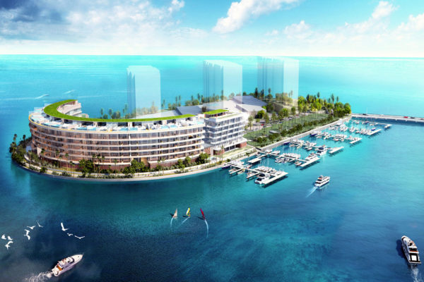 The Markers Grove Isle Miami Condos with boat docks
