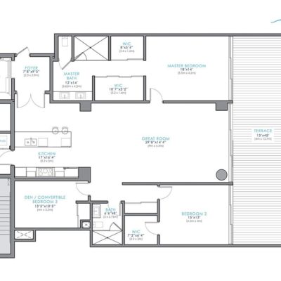 Aquablu Las Olas – 35 Waterfront Luxury Residences Floor Plans