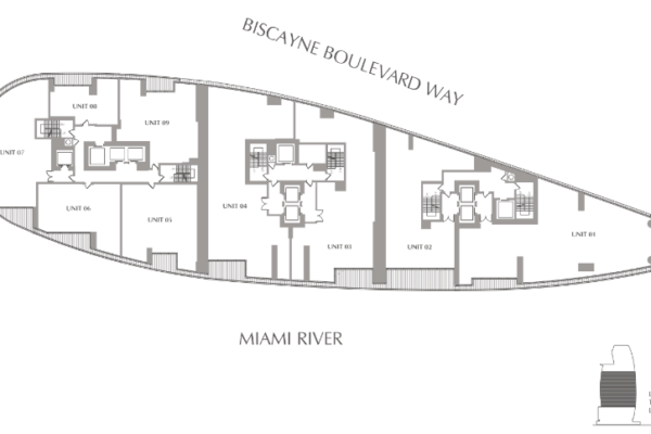 floor plan of the Aston Martin Residences Miami