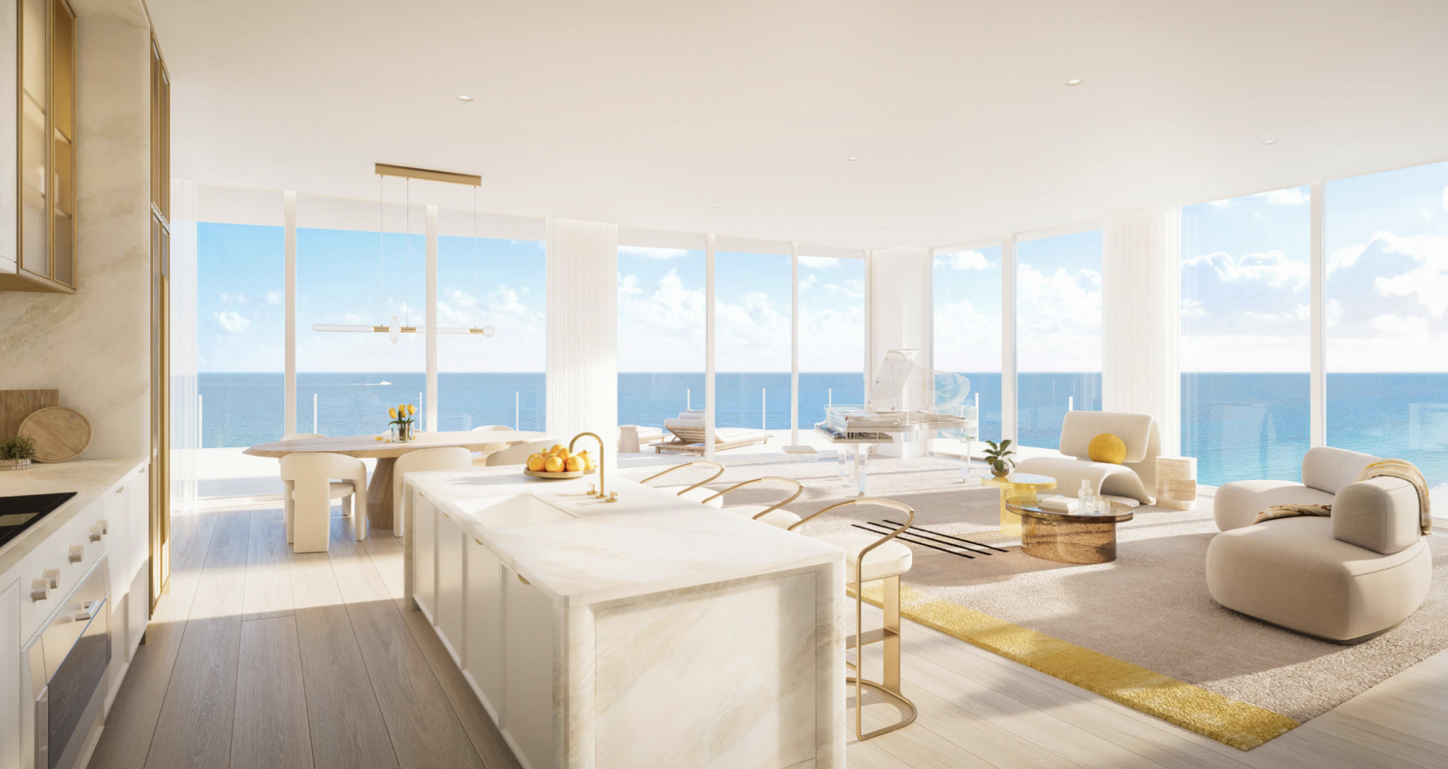 Snapshot of High End Under Construction Penthouses With Ocean View