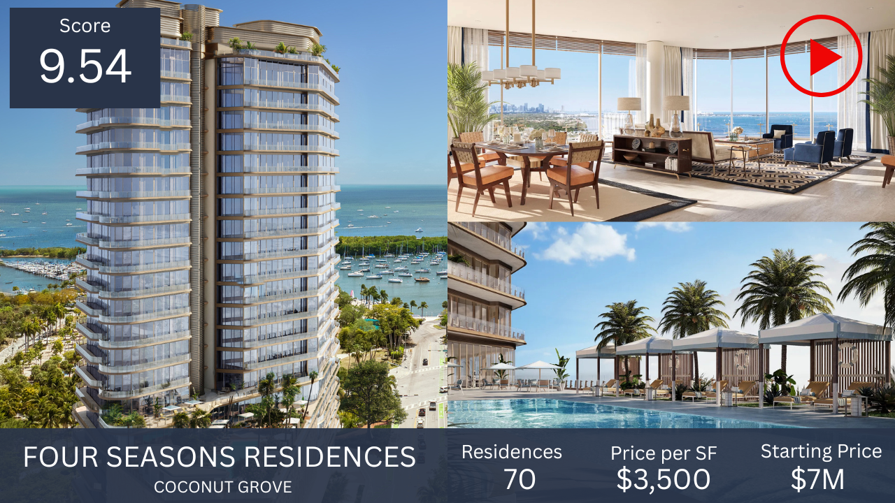 The Four Seasons Residences in Coconut Grove is one of the best new construction condos in Miami The Four Seasons Residences in Coconut Grove is one of the best new construction condos in Miami
