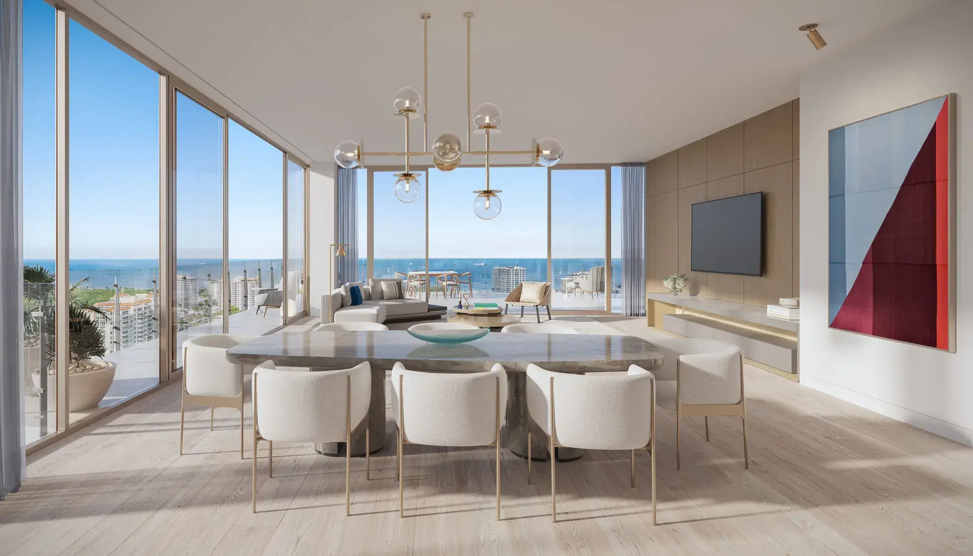 Sage Intracoastal Residences Fort Lauderdale: The Living Room