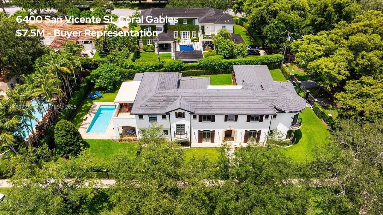 Miami luxury real estate team. Our Largest Sakes in 2025