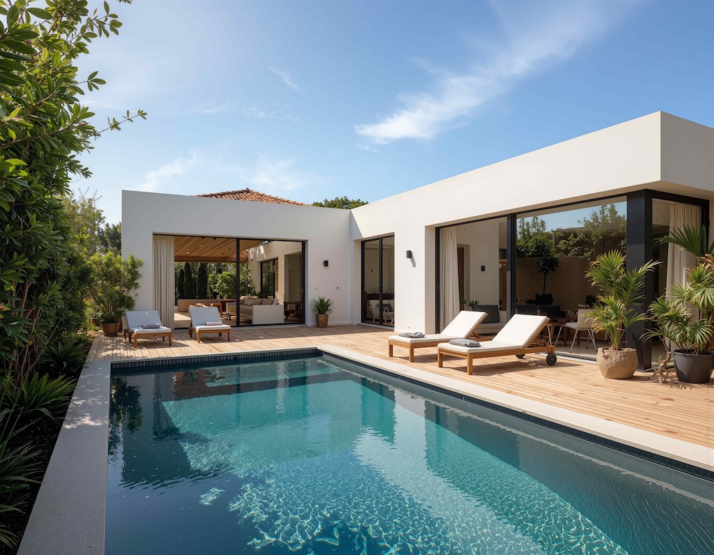 Miami luxury pool lifestyle