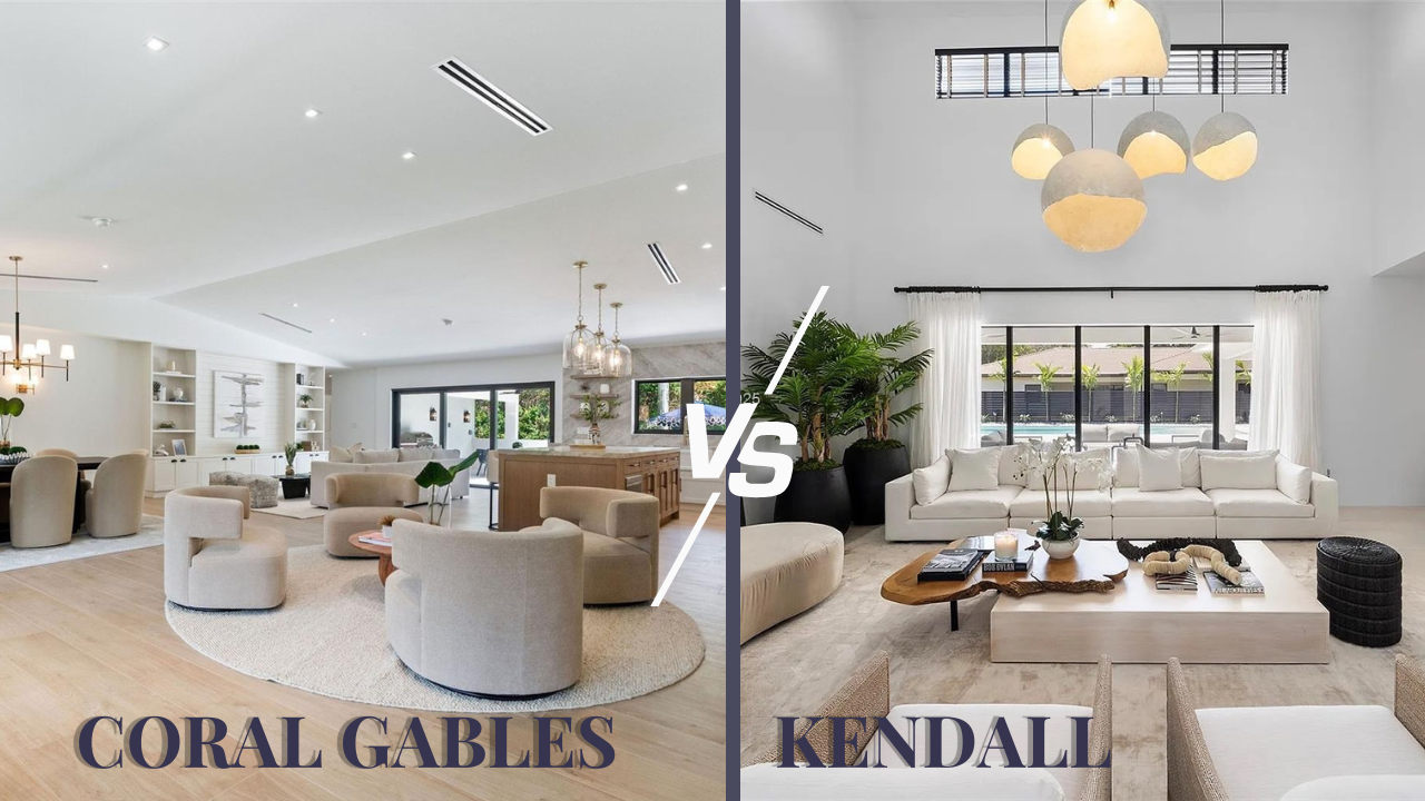 Kendall Real Estate vs. Coral Gables Real Estate: More Land, More House, Same Budget