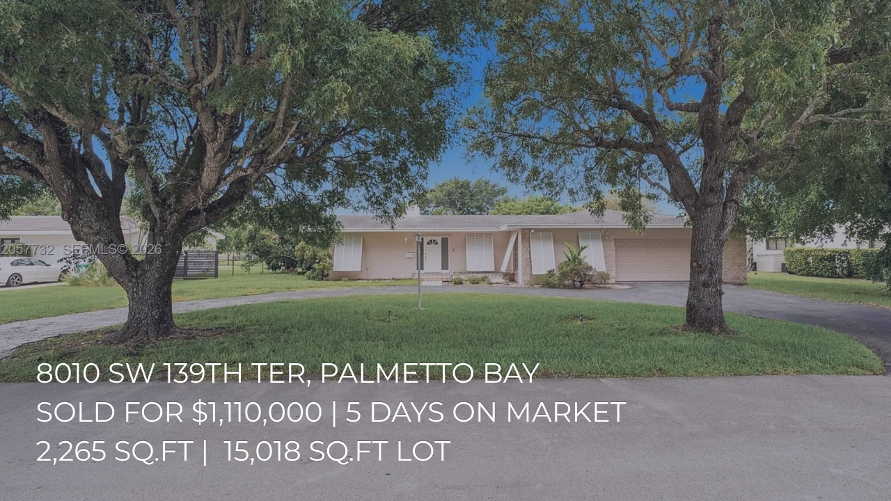 Palmetto Bay Land Values: Is Your Home Worth More as Land?