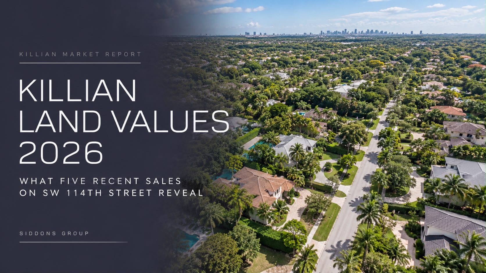 Killian Land Values 2026: What Five Recent Sales on SW 114th Street Reveal