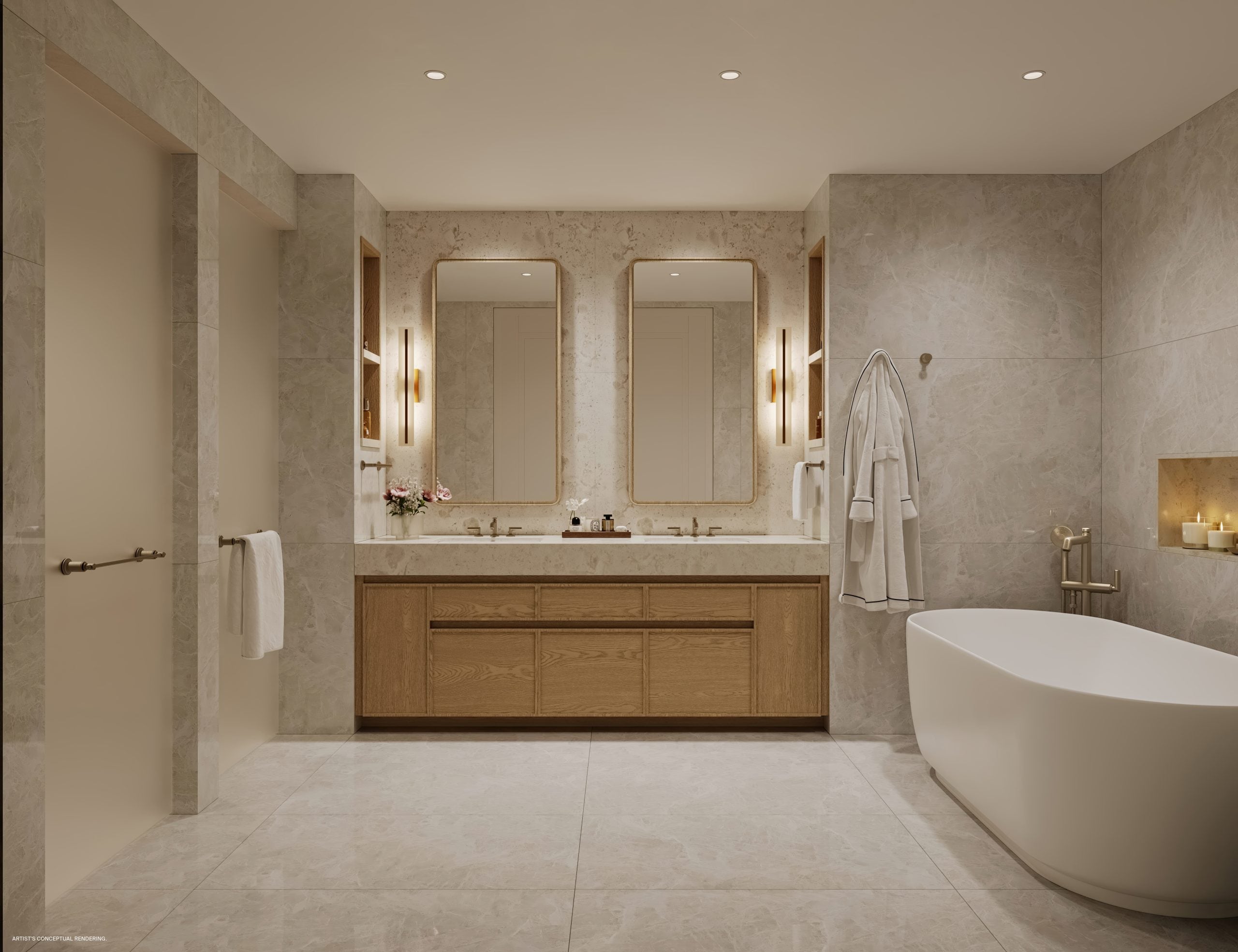 BM - Private - Interior - Master Bathroom Scheme 1 - Disclaimer
