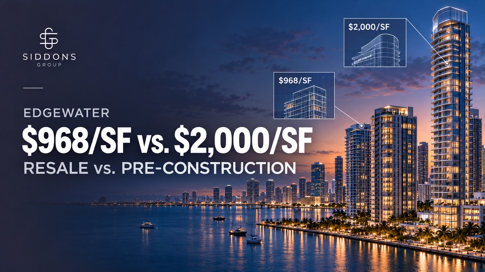 Edgewater Miami Condo Market 2026: $1M+ Resale at $968 a Foot vs. $2,000 for Pre-Construction