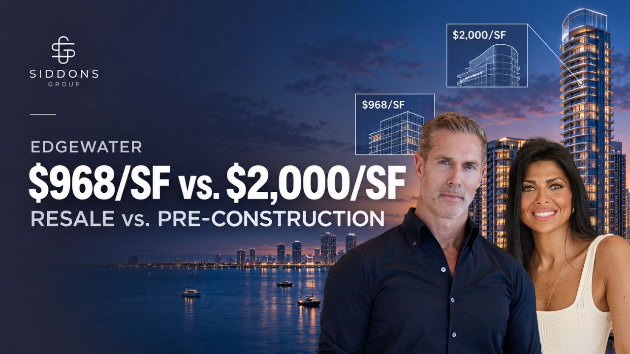 Edgewater Miami Condo Market 2026: $1M+ Resale at $968 a Foot vs. $2,000 for Pre-Construction