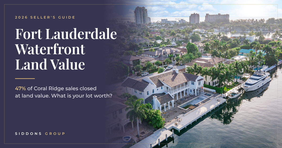 Fort Lauderdale Waterfront Land Values