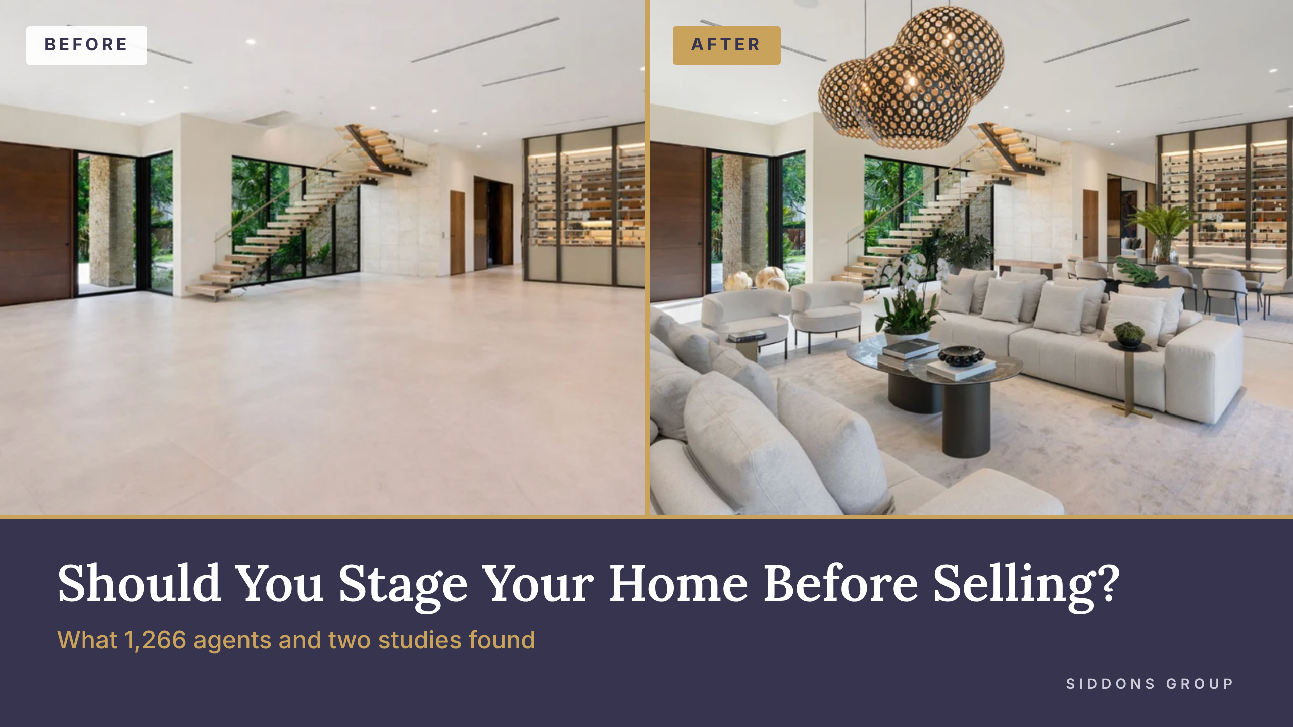 Should You Stage Your Home Before Selling? What 1,266 Agents and Two Studies Found